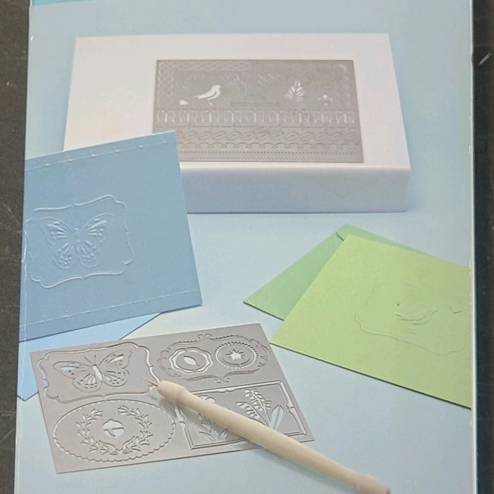 Martga Stewart Dry Embosding Starter Kit Scrapbooking Card Making New Stencils
